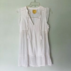 Anthropologie White Sleeveless Shirt